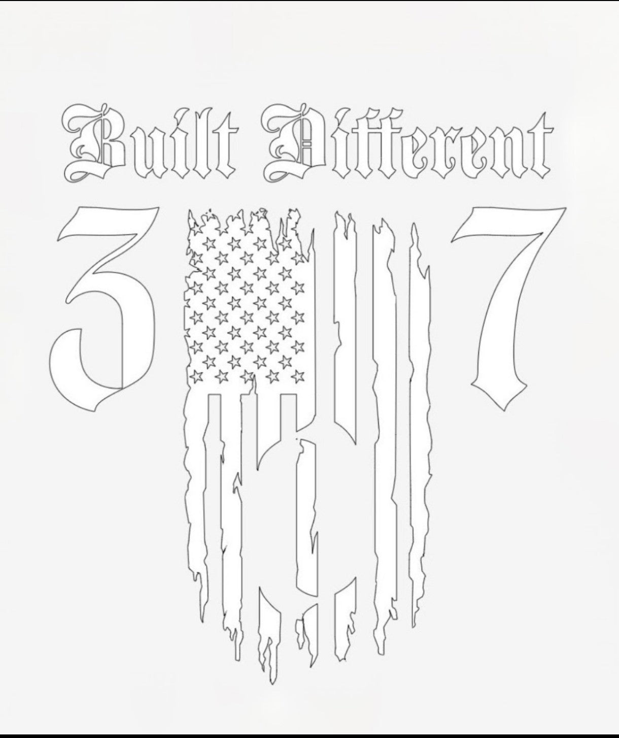 Built Different (307) 5X5"
